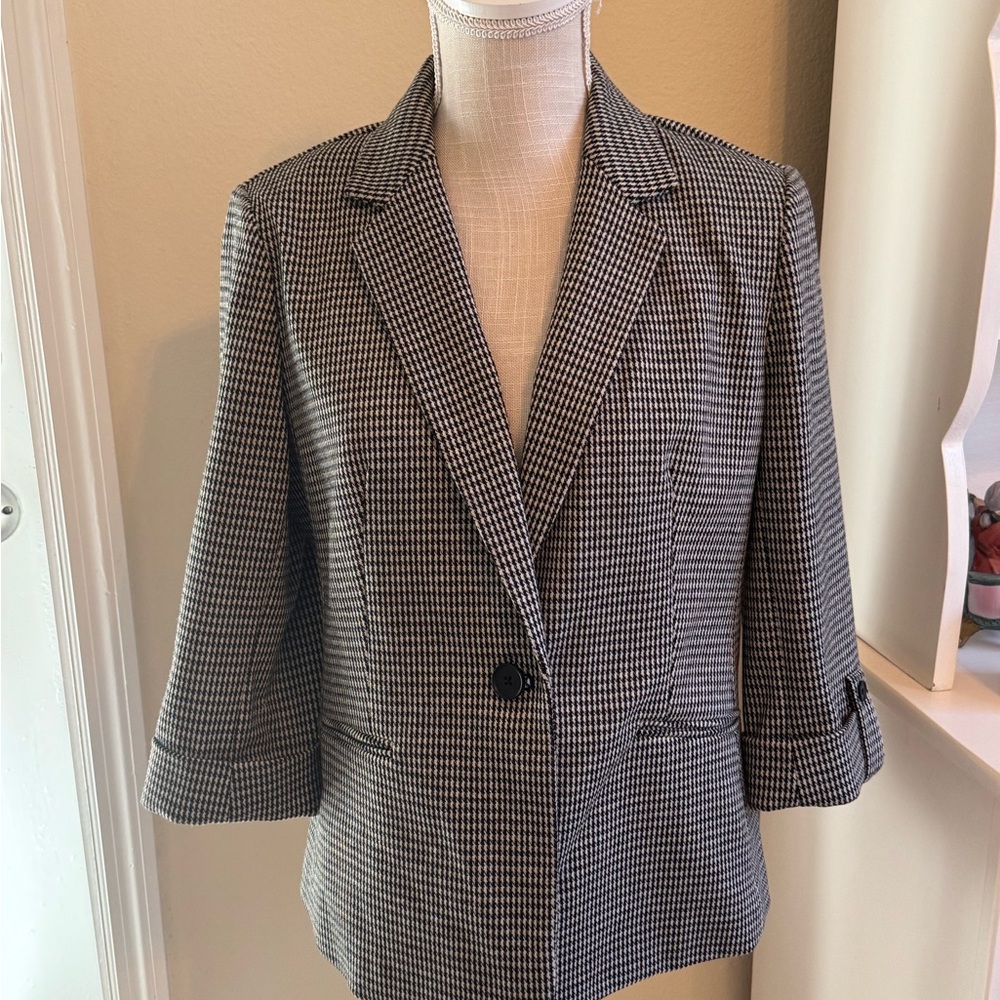 Anne Klein Houndstooth Blazer
